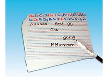 **A4 Alphabet/Lined Write & Wipe Boards Pack of 30