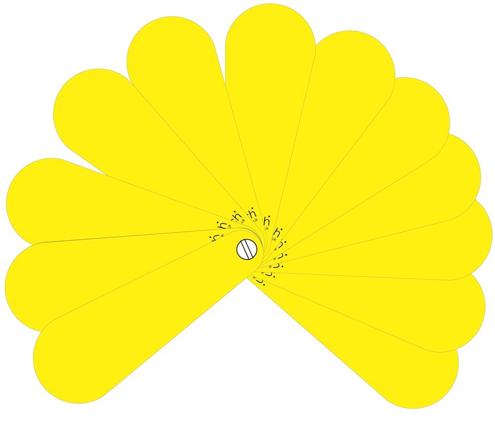 Blank Pupil Fans - Pack of 10