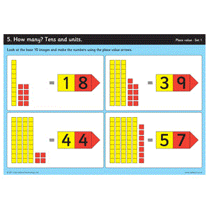 **Place Value Workcards Set 1 Pack Of 8