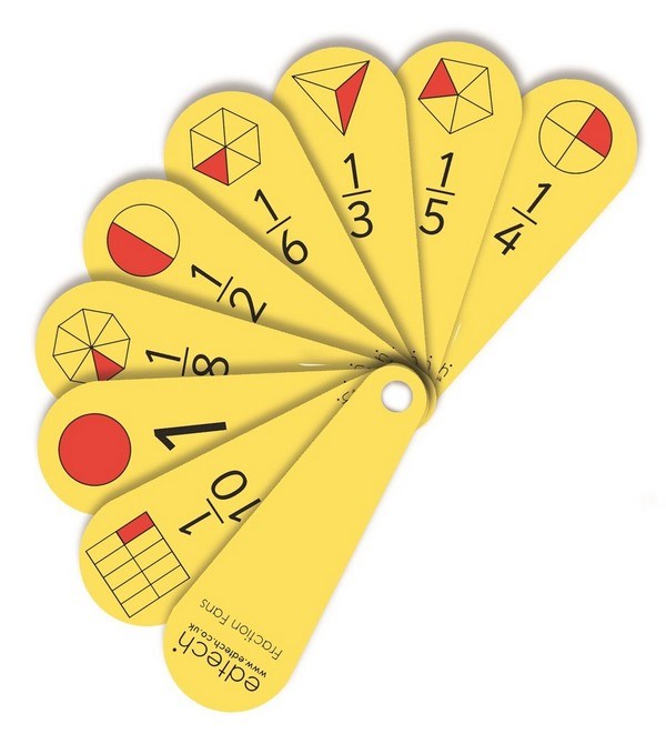 ***Pupil Fraction Fans Set of 10