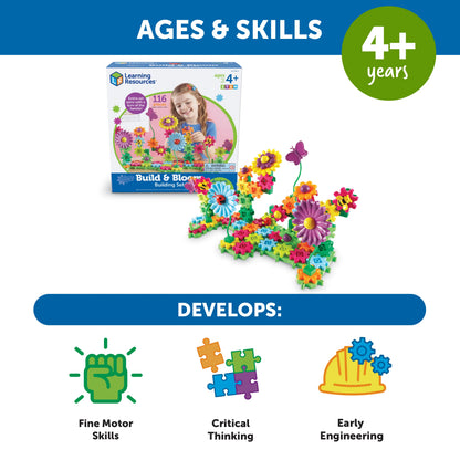 Learning Resources Gears! Gears! Gears!® Build & Bloom Building Set
