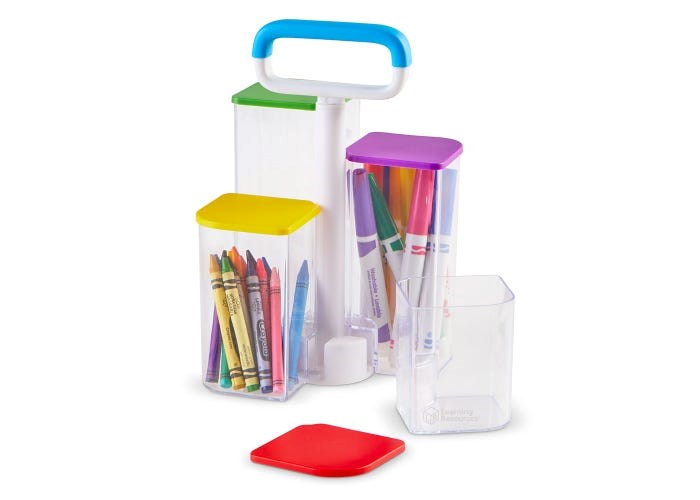 Learning Resources Create A Space Seethru Storage Caddy