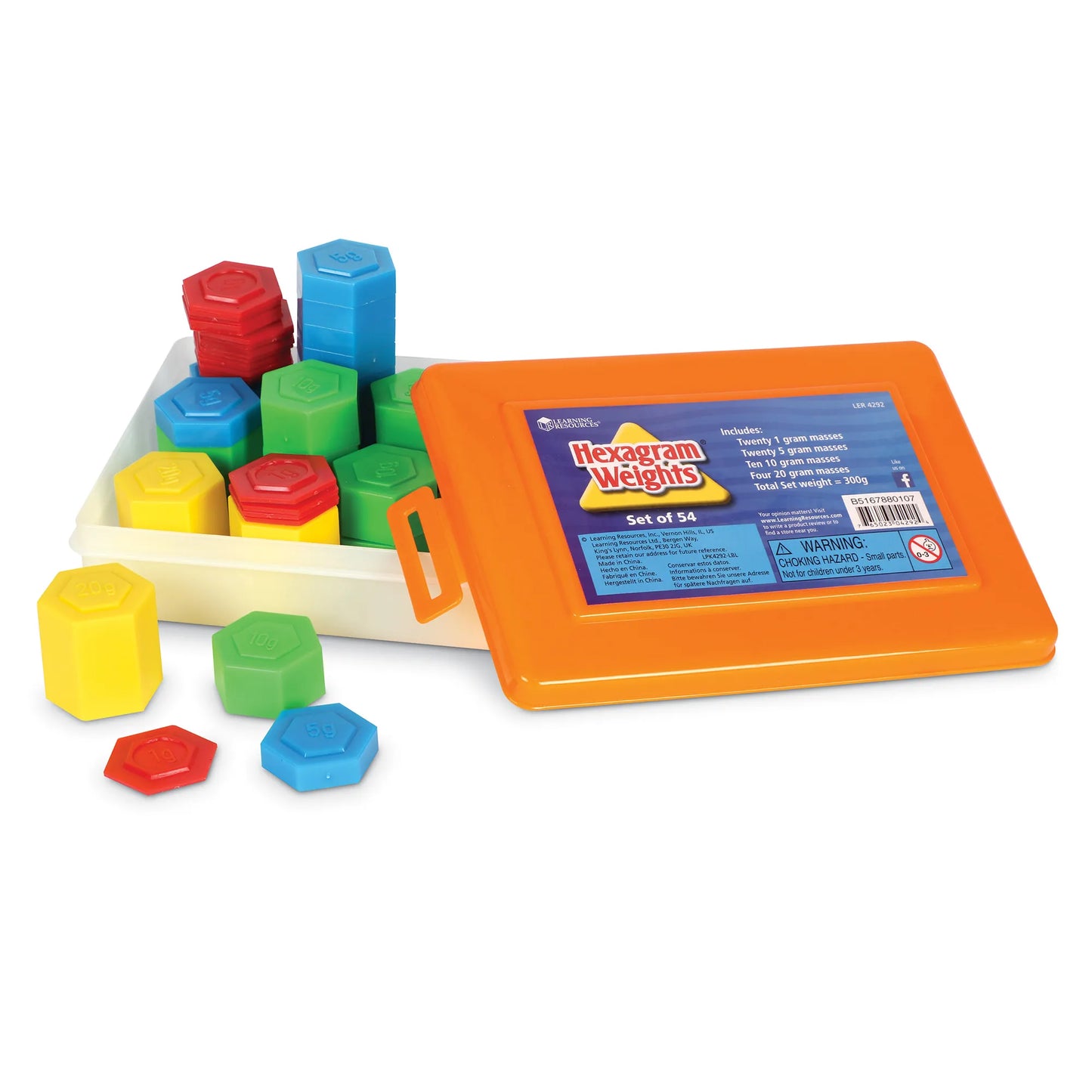 Learning Resources Hexagram Metric Weight Set (Set of 54)