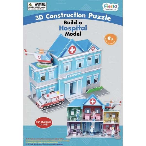 3D Construction Craft - Hospital - ABC School Supplies
