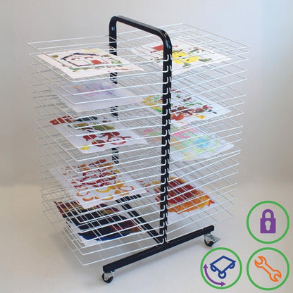 40 Shelf Mobile Drying Rack - Large - ABC School Supplies