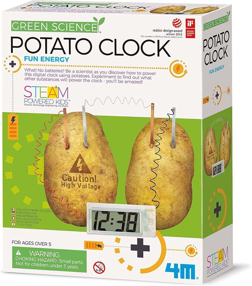 4M STEAM Powered Class Kit: Potato Clock Pack of 6pcs - ABC School Supplies