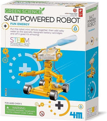 4M STEAM Powered Class Kit: Salt - Powered Robot Pack of 6 - ABC School Supplies
