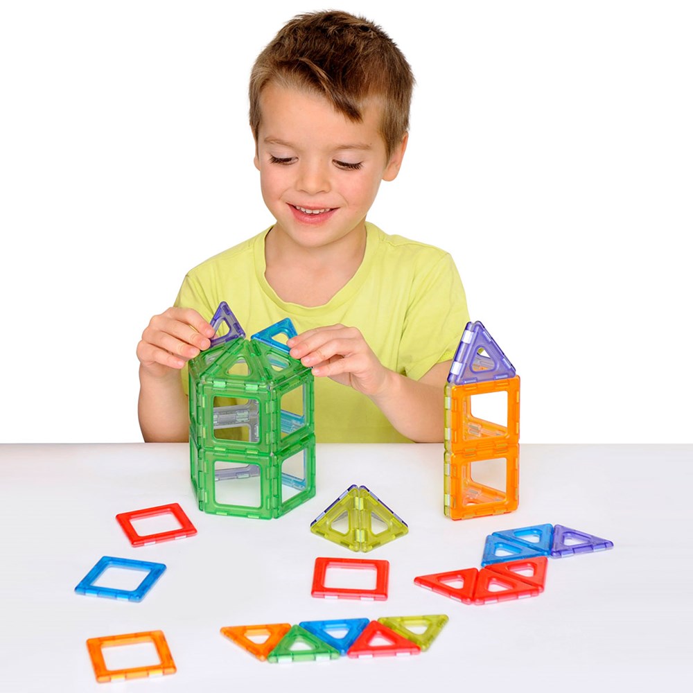 Translucent Magnetic Polydron 64 Piece Set