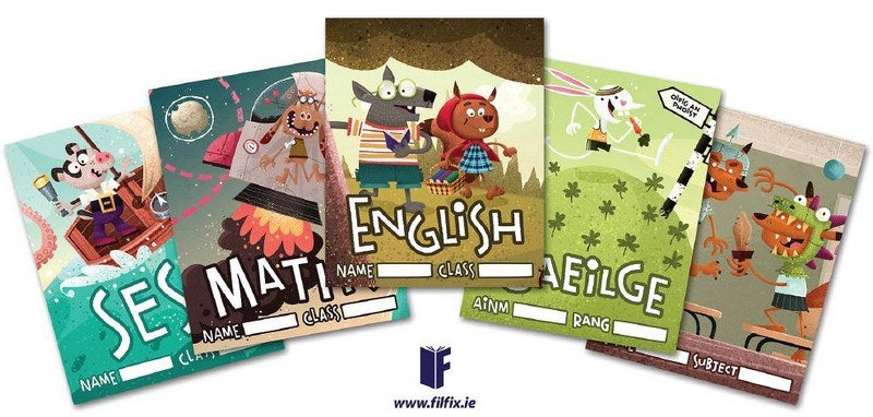 **Filfix Illustrated Copy Covers - Pack Of 5