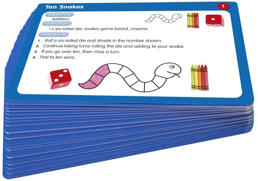 Junior Learning 50 Dice Activity Cards