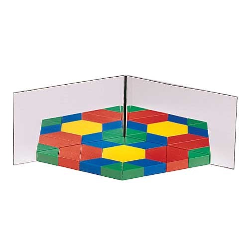 **Hinged Geometric Double Mirror