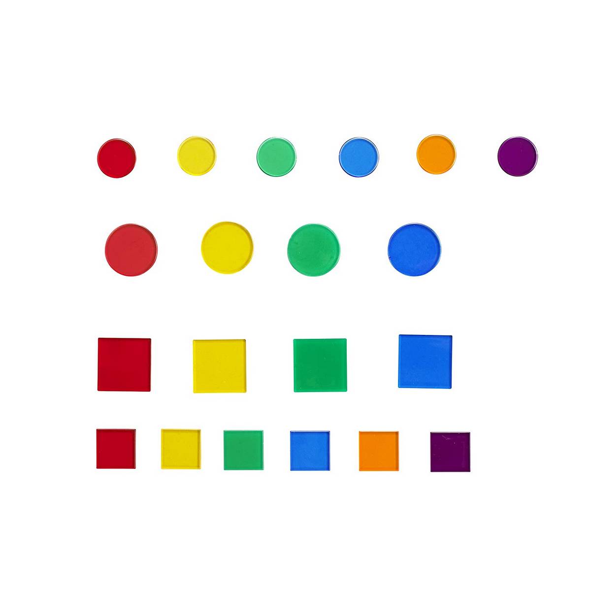 Translucent Colour Squares Pack of 300