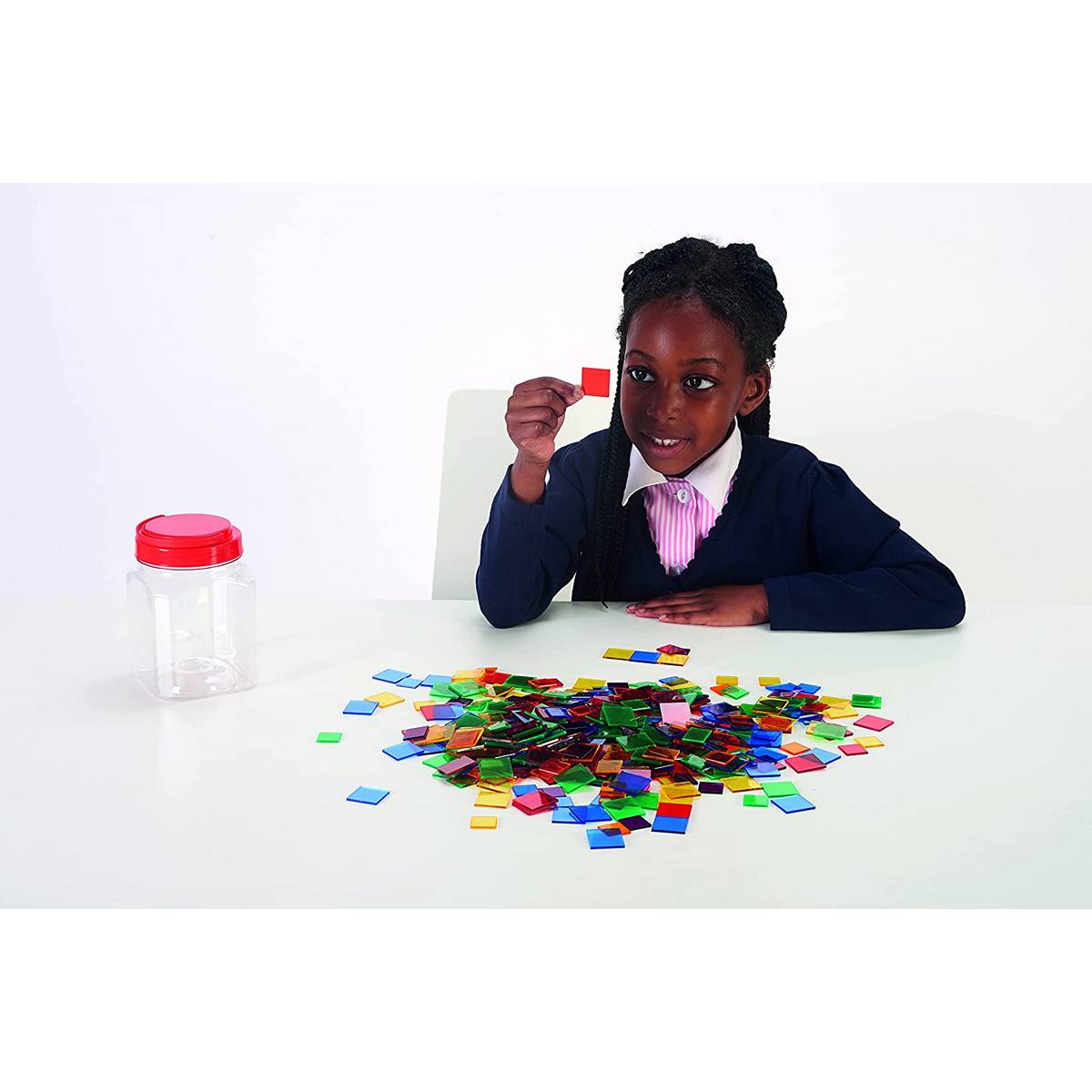 Translucent Colour Squares Pack of 300