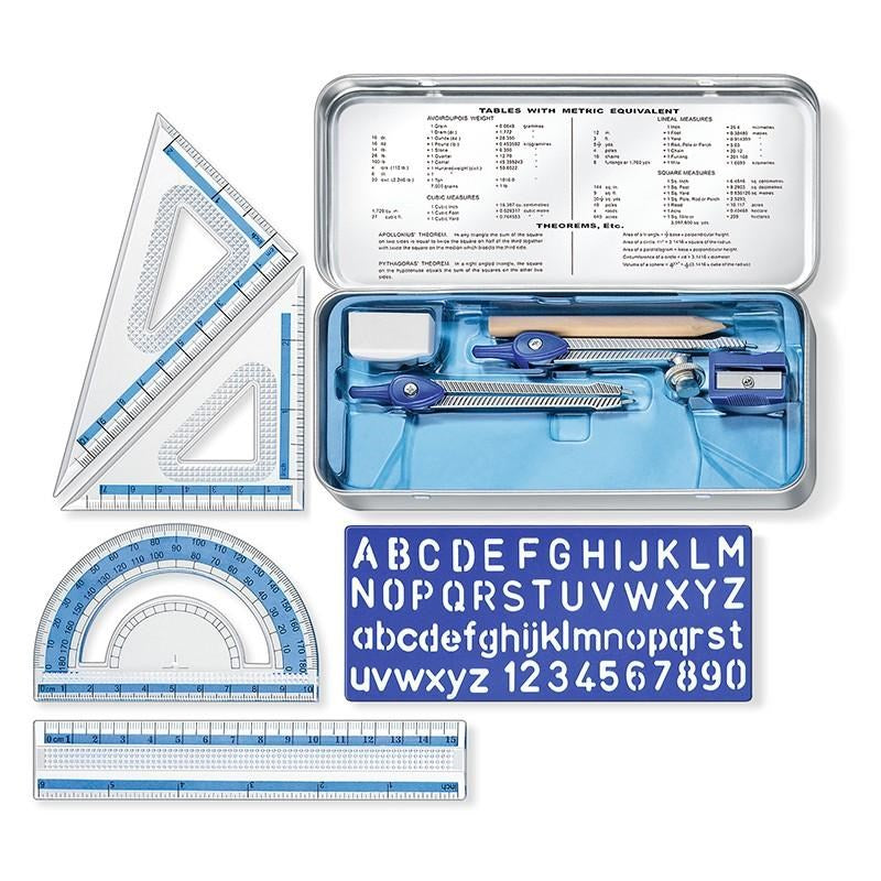 Staedtler Maths Set 557 10 - Tin With 5 Pieces