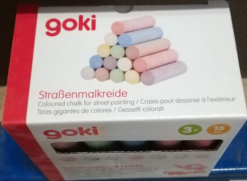 Jumbo Sidewalk Chalk - Coloured Box Of 15Pcs