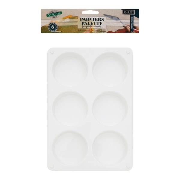 6 Well Paint Palette - ABC School Supplies