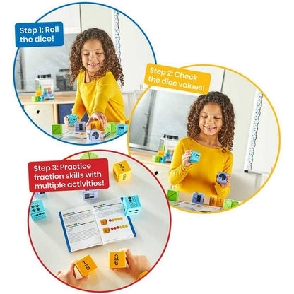 Multiple Representation Fractions Dice, Set of 16