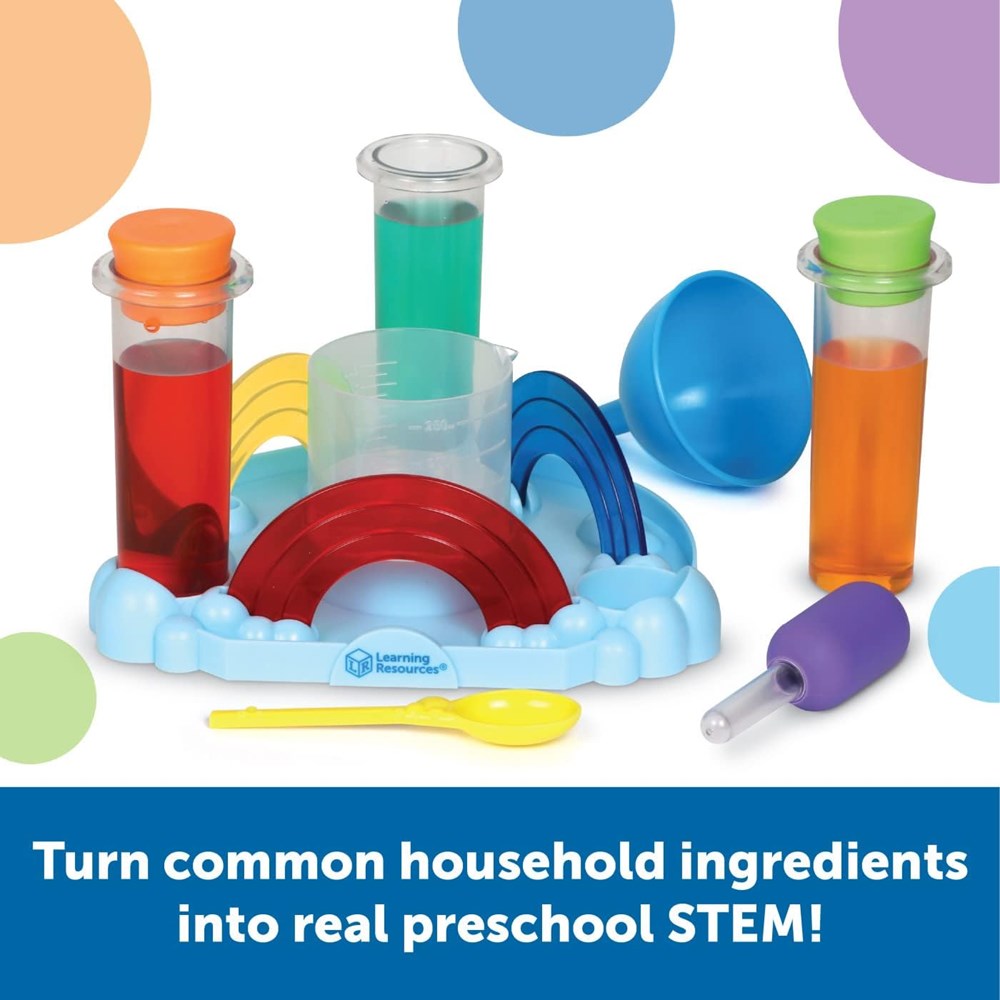 Rainbow Reactions Preschool Science Lab