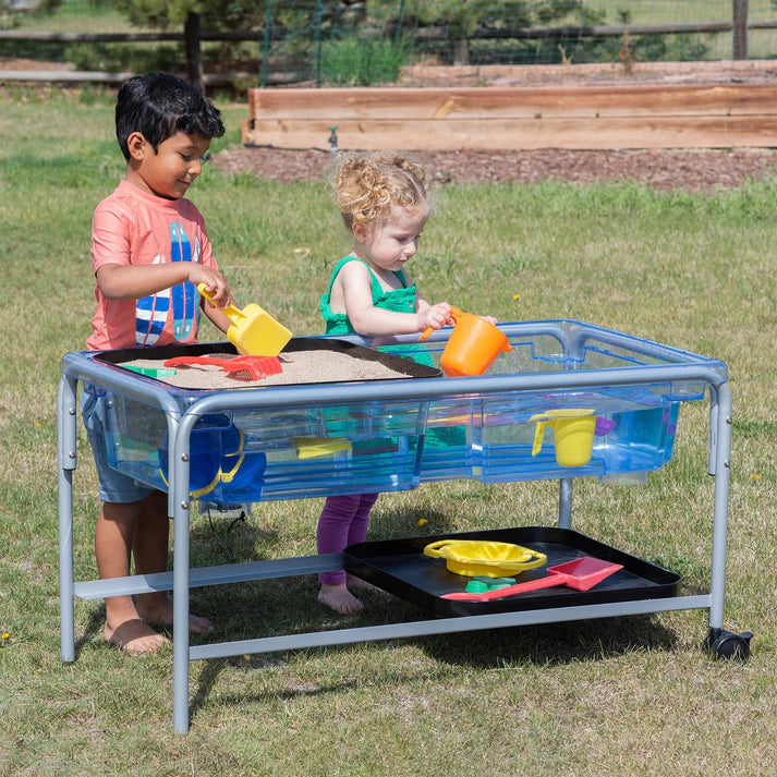 Edx Premium Sand and Water Tray Set with Activity Frame