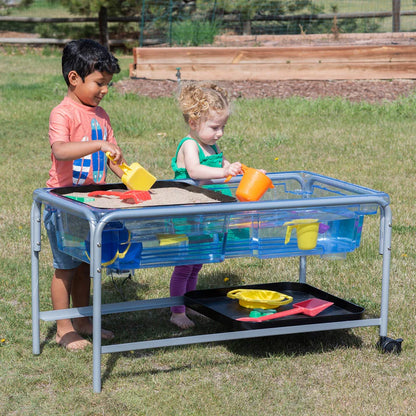 Edx Premium Sand and Water Tray Set with Activity Frame