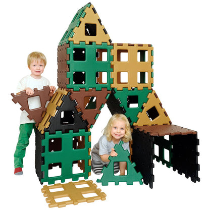 Xl Polydron Natural - Set 3