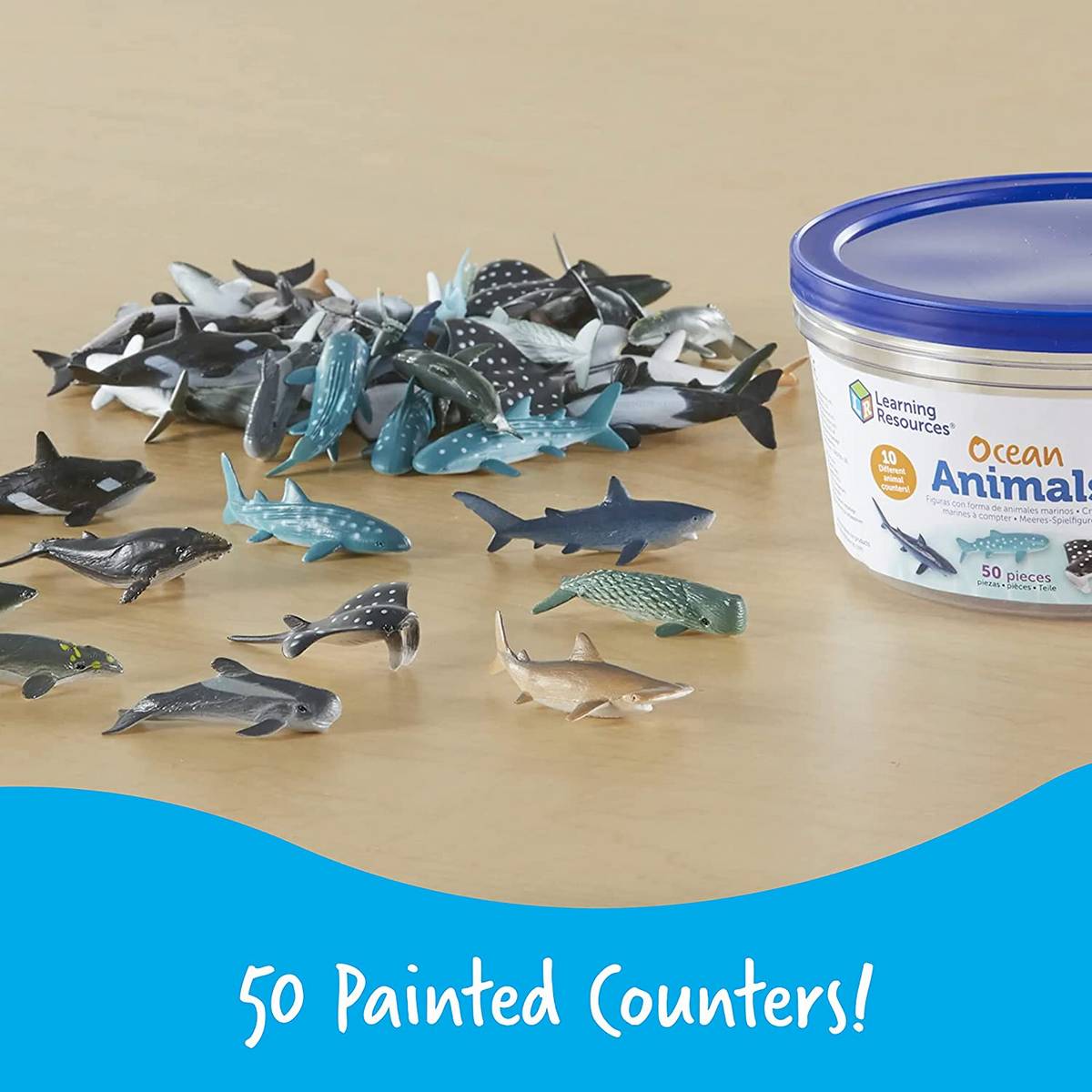 Ocean Animals Counters (Set of 50)