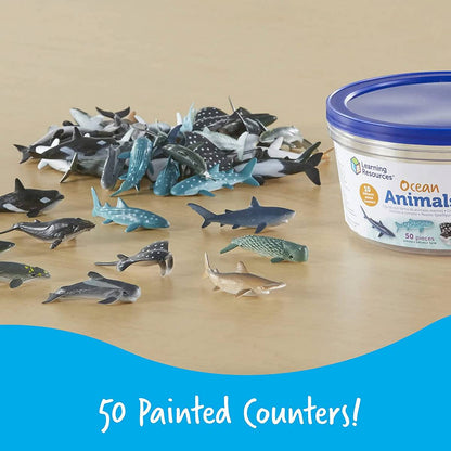 Ocean Animals Counters (Set of 50)