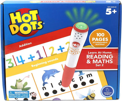 Hot Dots® Learn At Home  Reading & Maths Set 2