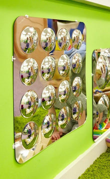 Large 16-Domed Acrylic Mirror Panel - 490mm