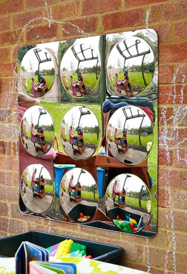 Giant 9-Dome Acrylic Mirror Panel - 780Mm