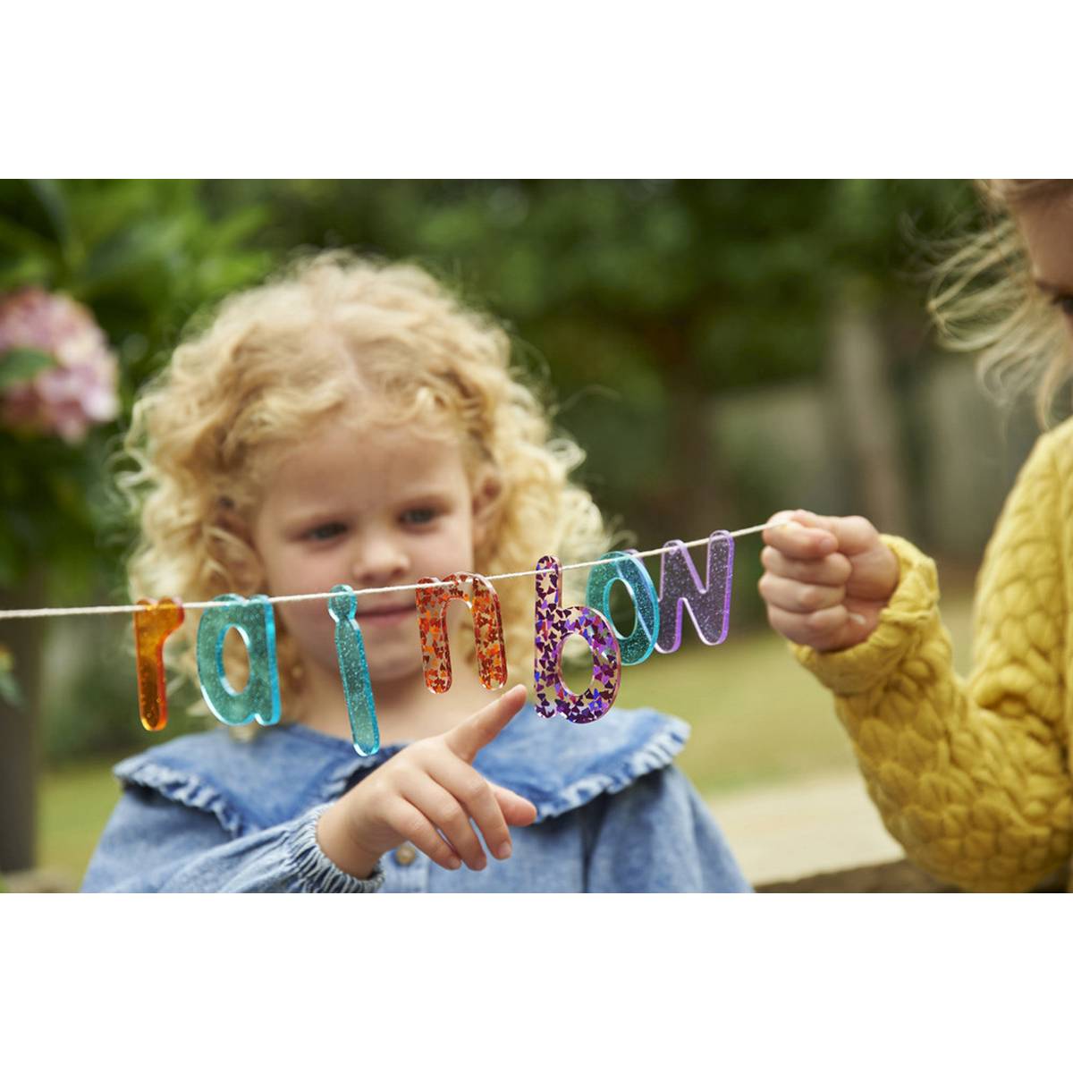 Rainbow Glitter Letters