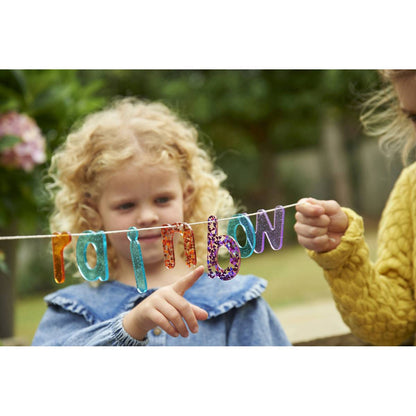 Rainbow Glitter Letters