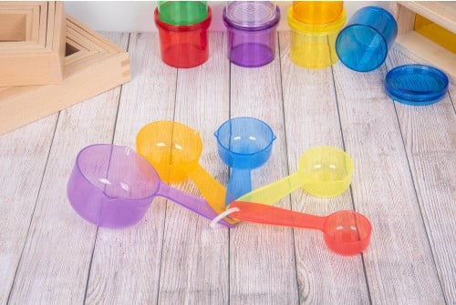 Translucent Colour Measuring Cups Pack of 5