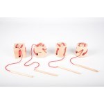 Wooden Lacing Shapes