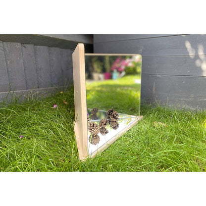 Wooden 4-Way Mirror