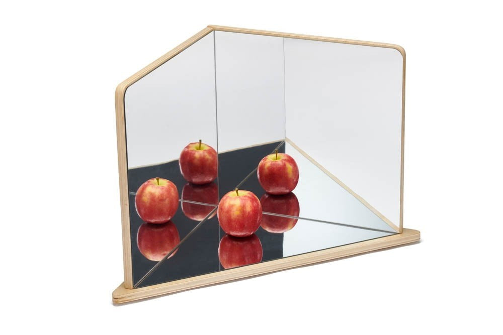 Wooden 4-Way Mirror
