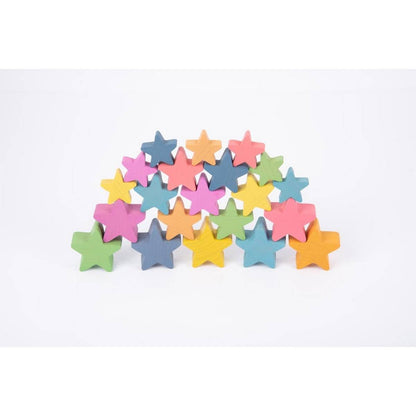 Rainbow Wooden Stars