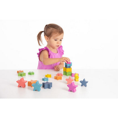 Rainbow Wooden Stars