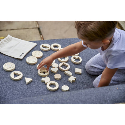 **Wooden Inside Outside Shapes Game