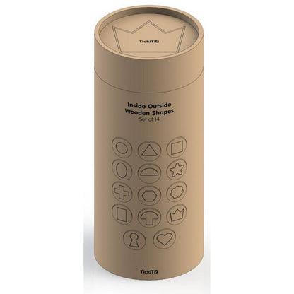 **Wooden Inside Outside Shapes Game