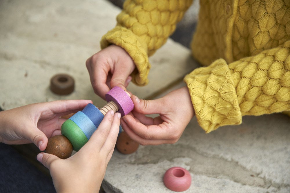 Rainbow Wooden Community People
