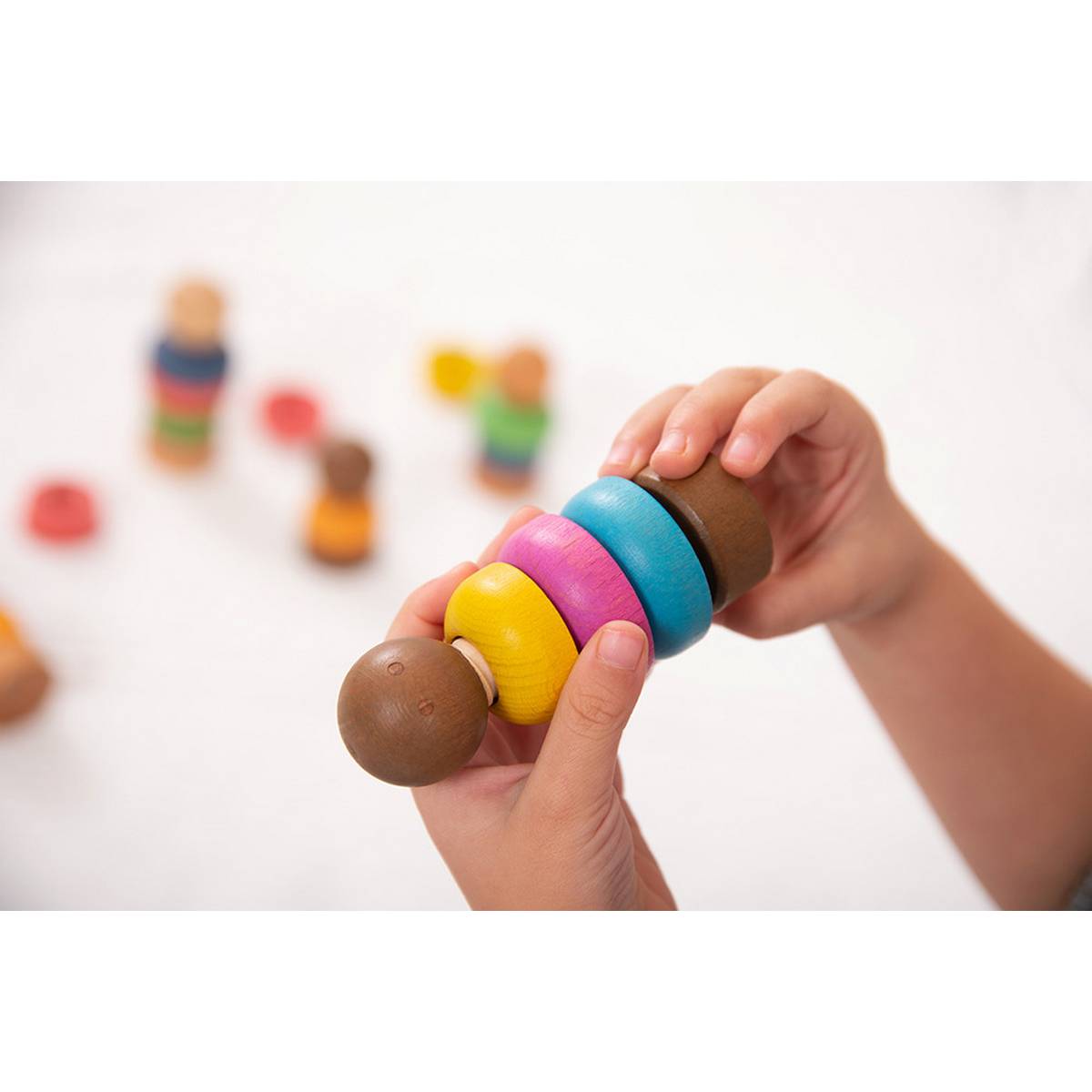 Rainbow Wooden Community People