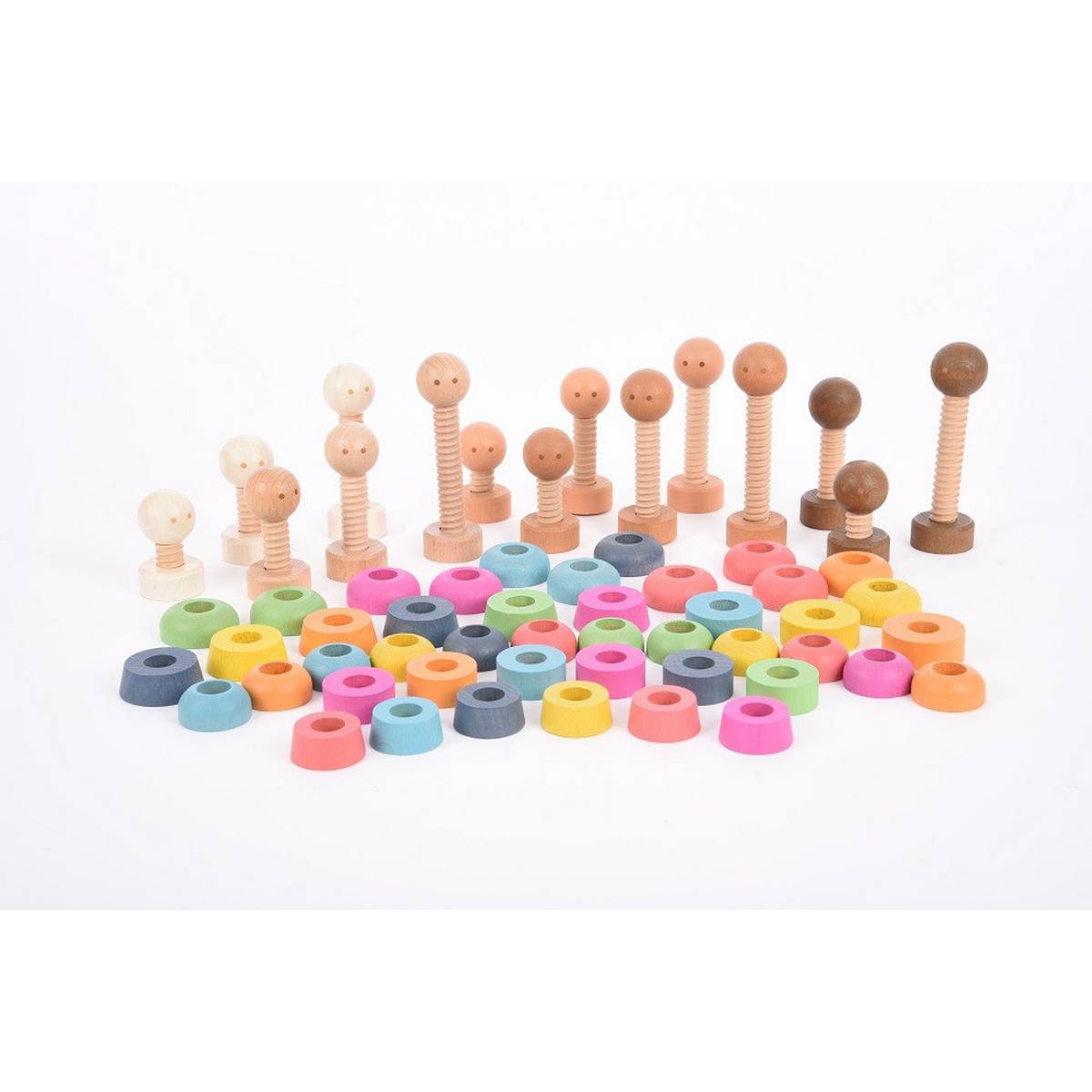 Rainbow Wooden Community People