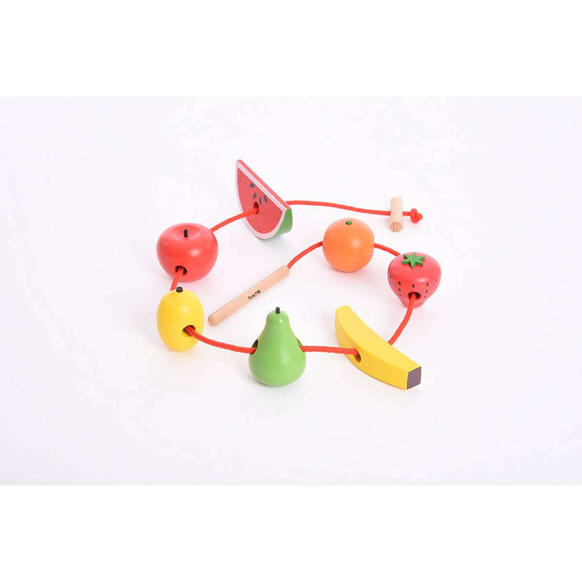 **Wooden Lacing Fruits - Pack of 8