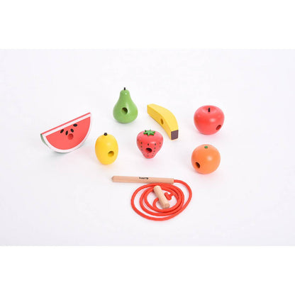 **Wooden Lacing Fruits - Pack of 8