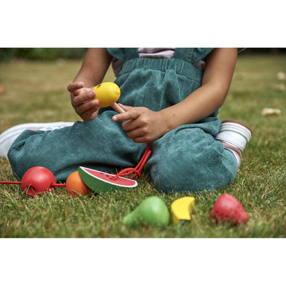 **Wooden Lacing Fruits - Pack of 8