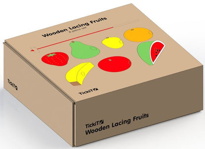 **Wooden Lacing Fruits - Pack of 8