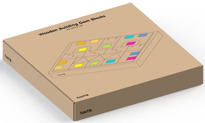 Wooden Building Gem Blocks