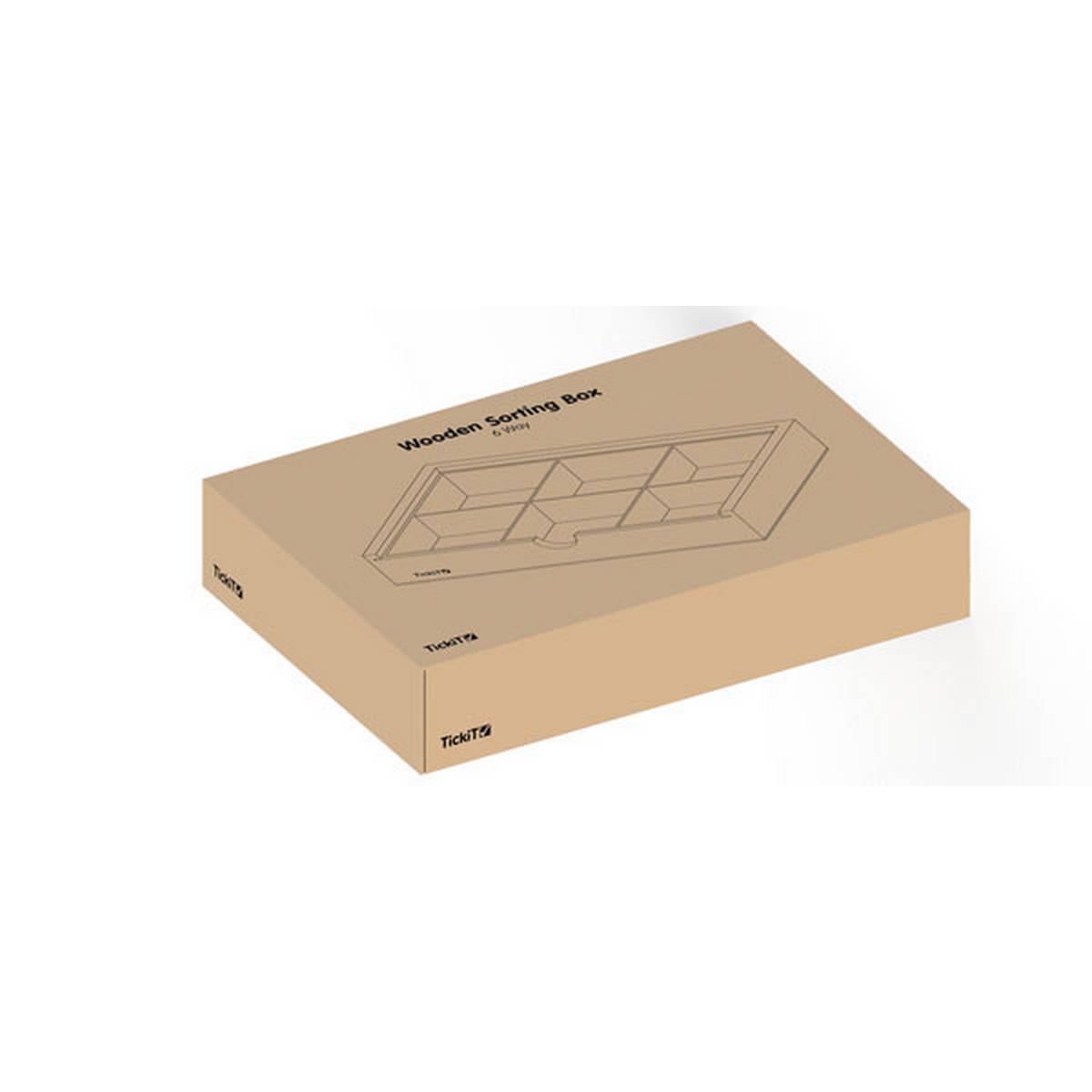 ****Wooden 6 Way Sorting Box
