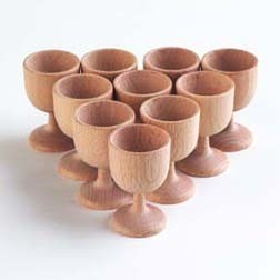 **Wooden Egg Cups - pack of 10